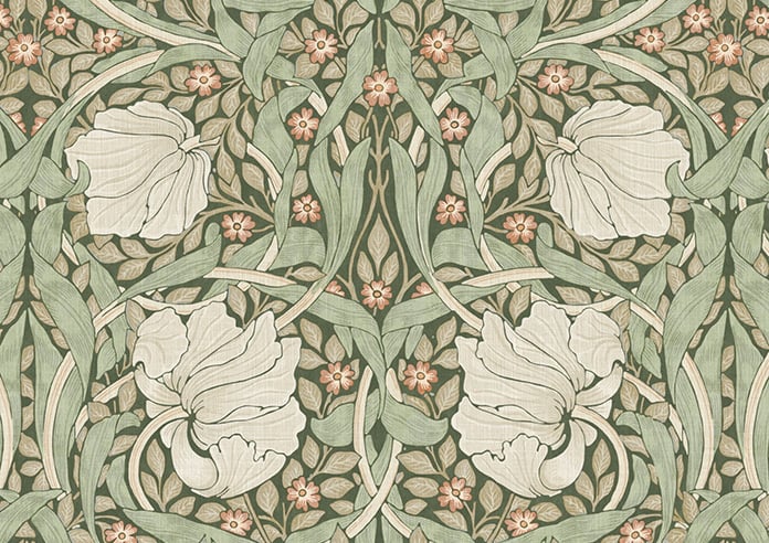 William Morris At Home Pimpernel, Nettle - Twist&Fit Roman Blind - Image 8